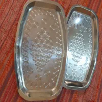 یک جفت دیس استیل کاملا نو