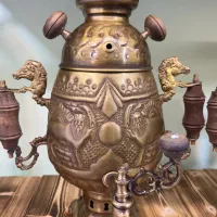 سماور تمام نقش بسیار زیبا(انتیک مدانلو)|کلکسیون اشیاء عتیقه|ساری, |دیوار