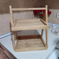 استند چوبی دو طبقه