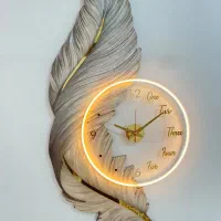 ساعت دیواری طرح پر