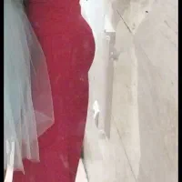 لباس مجلسی با دستکش توری