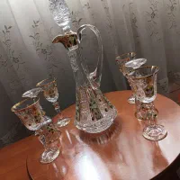 ظروف کریستال طلاکوب
