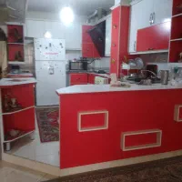 کابینت ام دی اف ومیز ناهارخوری شش نفر و میز تحریر