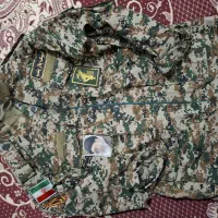 لباس دیجیتالی سبز  یقه عملیاتی ساتر سبز