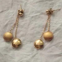 گوشواره قرصی طلا