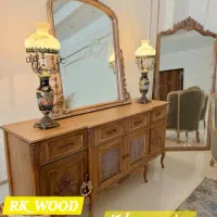 میز آرایش سرویس چوب تخت جهیزیه کنسول میز تلویزیون