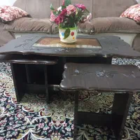 میز جلو مبلی کاملا سالم،کم جا، ب علاوه ۴میز کوچک|مبلمان خانگی و میز عسلی|ساوه, |دیوار