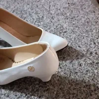 کفش سفید مجلسی سایز38
