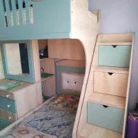 سرویس خواب کم جا نوجوان تا بزرگسال|تخت و سرویس خواب|پردیس, فاز ۳|دیوار