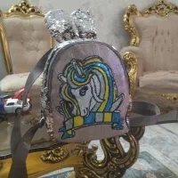 کیف پولکی ...کوله پشتی اسب شاخ دار