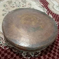 تشت‌بزرگ‌مسی‌قدیمی|کلکسیون اشیاء عتیقه|اردبیل, |دیوار