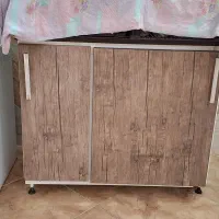 کابینت بدنه فلز درب ام دی اف زمینی عرض۶۰ با صفحه