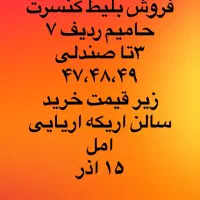 بلیط کنسرت حامیم امل ۱۵اذر