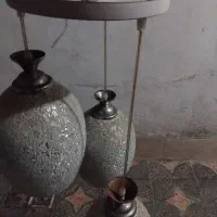 لوستر با شیشه نقش بندی