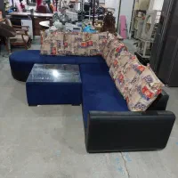 مبل ال با میز تمیز و سالم