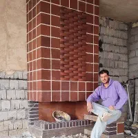 اجرای باربیکیو شومینه آبنما آتشدان فرزغالی تنور