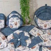 سرویس آشپزخانه عروس|سفره، حوله، دستمال آشپزخانه|قم, پردیسان|دیوار