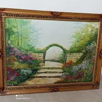تابلو نقاشی رنگ روغن کاردست
