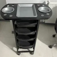 ۲ میز ناخن و شلف لاک و لوستر و صندلی چرخدار، ترولی|آرایشگاه و سالنهای زیبایی|کرج, گلشهر|دیوار