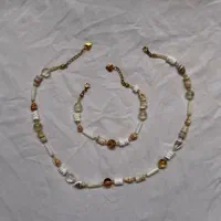 دستبند و گردنبند صدف و سنگ