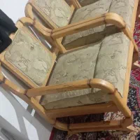 مبل 7نفره چوب طبیعی|مبلمان خانگی و میز عسلی|قم, علی آباد سعدگان|دیوار
