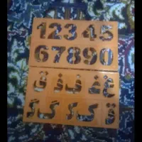 شابلون حروف و اعداد