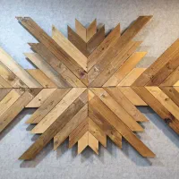 تابلو چوبی هندسی