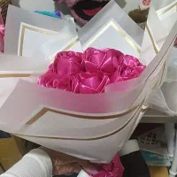 گل جاودان با روبان|گل مصنوعی|کرمان, |دیوار