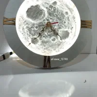 ساعت دیواری ورومیزی طرح ماه|ساعت دیواری و تزئینی|آبادان, |دیوار