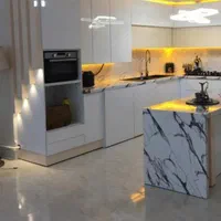 کابینت اشپزخونه MDF / های گلاس انتی / کلاسیک