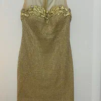 پیراهن مجلسی سنگ دوزی شده زنانه جنس ترک