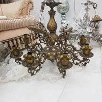 لوستر ریخته برنز ۸ شاخه