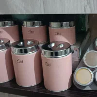 جا ادویه و بانکه حبوبات همراه ترازو|ظروف نگهدارنده، پلاستیکی، یک‌بارمصرف|محمدیه-قزوین, |دیوار