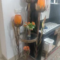 دکوری گل لاله با برگ های مسی.|صنایع دستی و سایر لوازم تزئینی|یزد, |دیوار