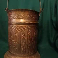 سطل برنجی گلدان مسی انگاره لیوان کاسه گلسرخی|صنایع دستی و سایر لوازم تزئینی|تهران, اوقاف|دیوار