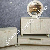 کنسول با اینه گرد مدل حانی|بوفه، ویترین، کنسول|قم, نیروگاه|دیوار