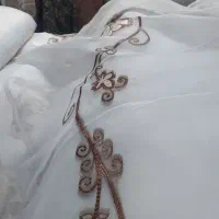 حراج پارچه حریر ترک پرده ای طرح عمودی