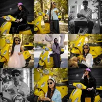 وسپا شات I عکاسی خاص با وسپای زرد I عکاسی موتور