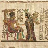 فروش ۴ عدد تابلو پاپیروس قدیمی|تابلو، نقاشی، عکس|تهران, چیذر|دیوار