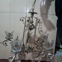 حباب یا  لاله کریستال خارجی لوستر برنزی|لوستر و چراغ آویز|تهران, شهادت|دیوار