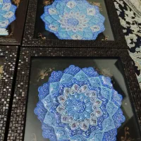 بشقاب مینا کاری با قاب|صنایع دستی و سایر لوازم تزئینی|خمینی‌شهر, |دیوار