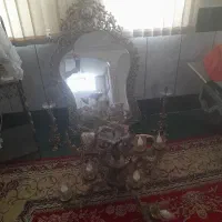 اینه شمعدون و کنسول برنج و لوستر