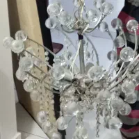 2 عدد لوستر کریستال با 1 عدد دیوار کوب سالمه سالم