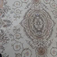 فرش 6متری کرم رنگ گل برجسته|فرش|کامیاران, |دیوار