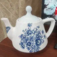 قوری گل ابی شعله مستقیم اردو خوری سنگ مصنوعی