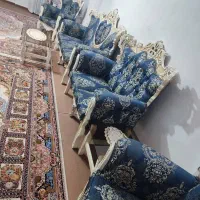 مبل استیل 7نفر سالم بدونه شکستگی و فروع رفتگی|مبلمان خانگی و میز عسلی|نسیم‌شهر, |دیوار