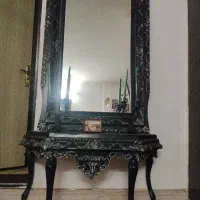 آینه شمع دان تمام چوب