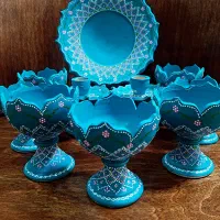 ظروف سفالی نقطه کوبی