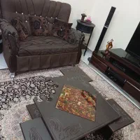 نیم ست ۴نفره با میز و عسلی|مبلمان خانگی و میز عسلی|فردیس, خیام غربی|دیوار
