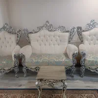 مبل  استیل تمیز و سالم در حد نو|مبلمان خانگی و میز عسلی|محمدشهر, همایون ویلا|دیوار